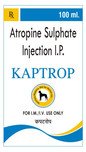 Atropine Sulphate 0.6mg 100ml.